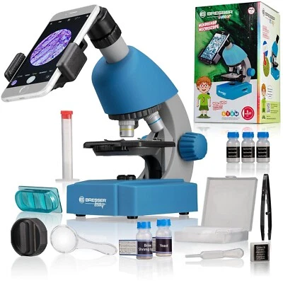 Junior Microscope pour enfants éclairage LED réglable support pour smartphone pr - Photo 1/4