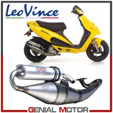 Complete Exhaust System Leovince HM Tt Alu Malaguti F12 Phantom Kat 2000 > 2006