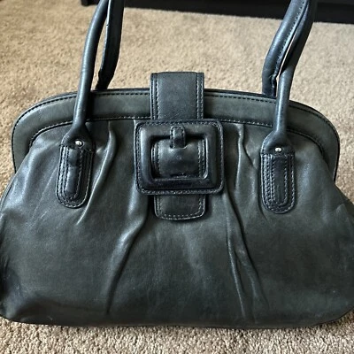 Bolso Cartera Banana Republic Cuero Negro Foto 1 de 4