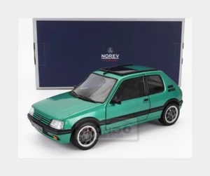 1:18 NOREV Peugeot 205 1.9 Gti Griffe With Windowroof 1991 Green NV184847 - Foto 1 di 2