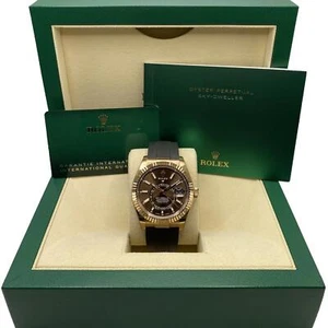 Rolex Sky-Dweller 326235 Rose Gold 42mm Chocolate Dial Automatic Watch B&P - Picture 1 of 8