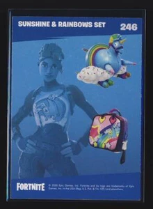  2020 Fortnite Reloaded #246 Sunshine & Rainbows Set Card BX6 - Picture 1 of 2