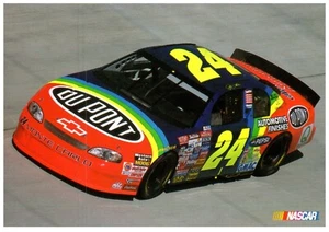 Jeff Gordon #24 Du Pont Auto 5"x7" Vintage 1998 unbespielt lizenzierte Postkarte unbespielt - Bild 1 von 2