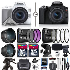 Canon EOS Rebel SL3 Digital Camera + 18-55mm IS STM + 7PC Filter Kit + Tripod