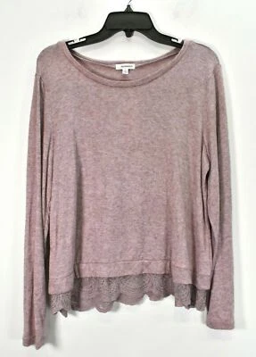 Sudadera con sombra de ojos para mujer Grapeshake manga larga dobladillo de encaje lado X L nueva con etiquetas Foto 1 de 4