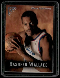 1995-96 Topps Gallery Player's Private Issue Rasheed Wallace #52 Bullets - Picture 1 of 2