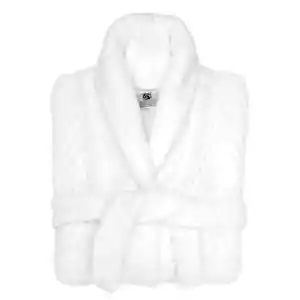 Nuevo $180 Kashwére Cesta Tejido Adulto Batas Blanco, Grande - Imagen 1 de 11