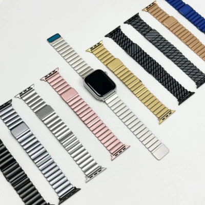 For Apple Watch Ultra 2 Series 9 8 7 6 5 SE Metal Band Strap 44/41/45/49mm - Image 1 of 4