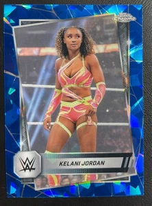 2025 Topps WWE Chrome Sapphire Base #117 Kelani Jordan NXT - Bild 1 von 2