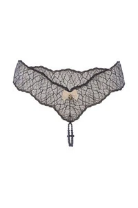 Bracli Sydney Collection String Schwarz Spitze Doppelreihige Perlenkette Black - Bild 1 von 6