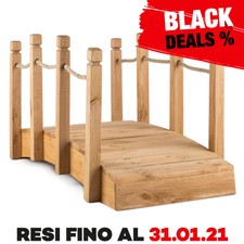 Ponte Decorazione Giardino Stagno Lago Laghetto Passerella Esterno Fiume Legno