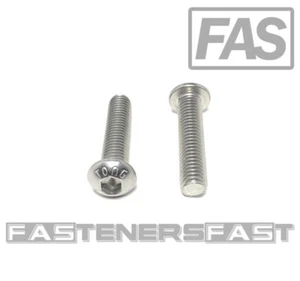 (10) Tornillos de cabeza de botón de acero inoxidable M8 x 1,25 x35 ISO7380 M8-1,25 - Imagen 1 de 4