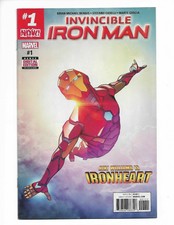 Invincible Iron Man #1 Marvel 2017 Riri Williams Ironheart COVER A 1ST PRINT