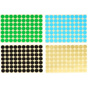 30 Sheets Codierung Aufkleber Dot Label Aufkleber Kreis Aufkleber - Afbeelding 1 van 18
