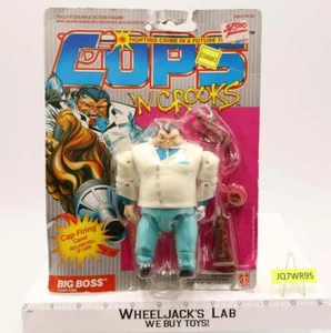 Big Boss Crime King Cops N Crooks C.O.P.S. 1988 Hasbro MOSC NUOVO SIGILLATO - Foto 1 di 2