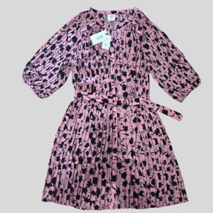 Good Hart Matilda Jane Floral Puff Sleeve Dress Women's size Medium Mauve NWT - Picture 1 of 17