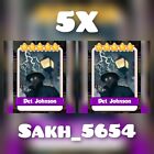5 x Det. Johnson ( Film Noir Set ) ( Fastest Delivery) :- Coin Master Cards