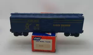 Vintage KMT Kris Model Trains - Alaska Railroad ARR 8524 Blue Stock Freight Car - Picture 1 of 16