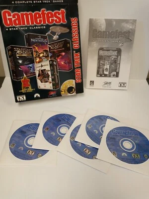 Gamefest - 4 Star Trek Classics - + Demo Disc -[BIG BOX]- (PC,2001) - Image 1 of 4
