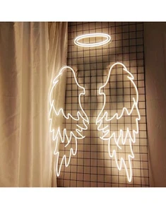 Angel Wings Neon Signs for Wall Decor, 29.5 * 24.6 inches Angel Wings Led Lig... - Picture 1 of 8