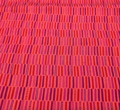 "Canyon" by Kate Spain for Moda Pink Striped Quilting Fabric 42" Wide 0.50 Yards - Image 1 of 4