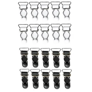 10/set Womens Garter Belt Grips Hooks Thigh Stockings Suspenders Corset Clips - Picture 1 of 7
