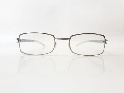 Mykita Gafas Plata Hombres Mujeres Metal Rectángulo Estuche Tela Mod.Joe NUEVO Foto 1 de 4