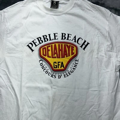 Футболка Pebble Beach большая Delahaye GFA 2006 Concours D' Elegance белая для гольфа - Изображение 1 из 4