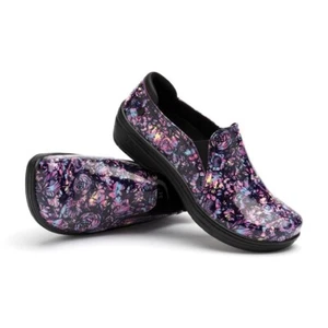 KLOGS Shoes Moxy Luxury Foliage Patent Orthotic Leather Multicolor Comfort Nurse - Picture 1 of 5