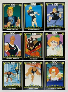 PROMO CARD SET: PRO STARS CEREAL NBC SHOW (DIC 1991) Set of 9 w/ MICHAEL JORDAN - Picture 1 of 3