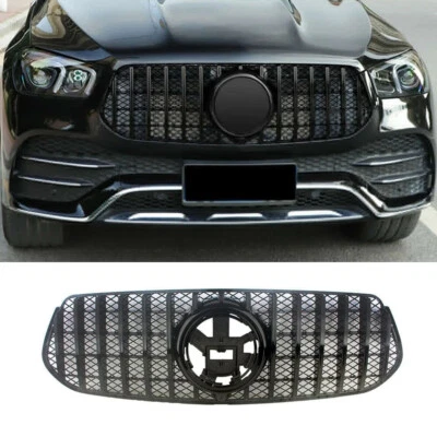 Parrilla delantera de malla GT negra para Mercedes Benz W167 GLE350 GLE450 2020-2023 Foto 1 de 4