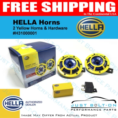 Hella 114dB Extremely Loud Street Legal 12V Sharptone Dual Horn H31000001 Foto 1 de 4