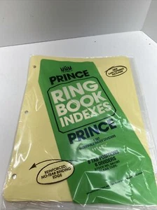Monarch Prince Ring Book Indexes 1 set Insertable 8 Index Dividers - Picture 1 of 3