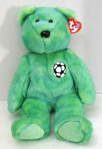 TY BEANIE BUDDY 1999 "Kicks" Bear 14" New w/Tag! 1st Sport Bear! FATHER'S DAY! - Picture 1 of 1