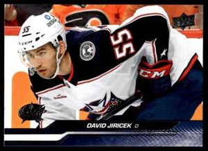 2023-24 Upper Deck Series 1 Base #53 David Jiricek Columbus Blue Jackets