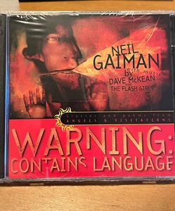 Neil Gaiman Warning Contains Language 2 CD Set - SEALED Dave Mckean 1995 Flash - Picture 1 of 2