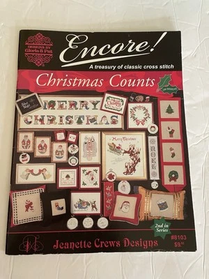 Vintage ‘Encore A Treasury Of Cross Stitch Christmas Counts’ Patterns & Designs - Image 1 of 4