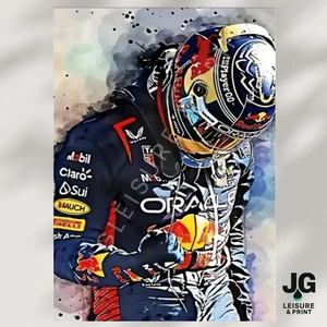 Póster de arte de pared inspirado en Max Verstappen - Fórmula Uno F1 A4 - A3 A2 A1 - Imagen 1 de 4