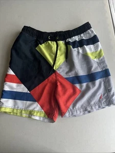 Nautica Herren Badehose Mehrfarbig Großer Kordelzug 6 Zoll Schrittlänge - Bild 1 von 4