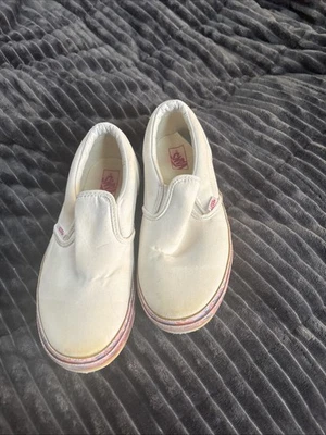 VANS Unisex Sin Cordones Blanco Con Rosa Donut Sprinkles Mujer’s 8/niños 7/EU 39 Foto 1 de 4