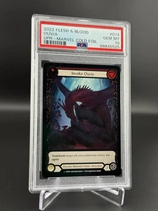 2022 Flesh and Blood TCG - Ouvia Cold Foil Marvel Uprising UPR012 Gem PSA 10 - Picture 1 of 2
