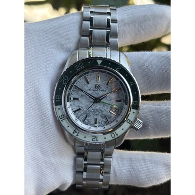 Seiko NH34 Mod GMT Watch 44mm Snowflake Dial 904L Steel Sapphire Bezel UNWORN - Image 1 of 4