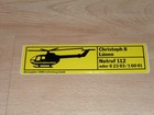 ADAC Luftrettung Aufkleber Rettungshubschrauber Christoph 8 Lünen - ungeklebt