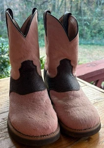 Twisted X Western Cowgirl Barn Boots Womens 8m Calf Hair Leather... - Picture 1 of 7