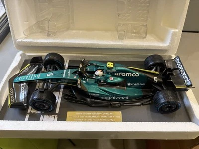 Minichamps Aston Martin AMR22 #5 Sebastian Vettel Monaco GP 2022 1/18 117220305 - Immagine 1 di 4