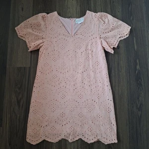 💙 Loveriche Kleid Ösen Rüschenärmel Baumwolle gefüttert Gr. S Romantisch Landhaus Coq - Bild 1 von 8