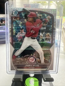 2023 Bowman Chrome - Prospects James Wood #BCP-224 Mojo Refractor (RC) - Picture 1 of 2
