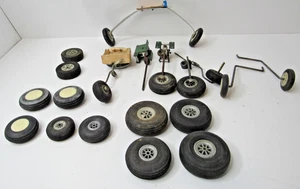 Large Lot Of  RC Plane Wheels Foam Rubber Tires Rims Gear #P19 - Picture 1 of 10