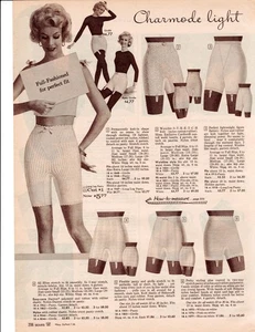 VINTAGE 60'S LADIES GIRDLES SLIPS BRAS PHOTO CLIPPING CATALOG ADS PRINTS - Picture 1 of 4