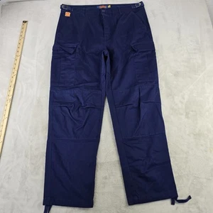 Empyre Pants Men’s Size 34 X 30 Cargo Blue Relaxed Baggy Wide Leg Y2K - Picture 1 of 8